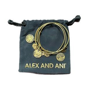 ALEX & ANI | 3 Charm Bracelets Gold Tone